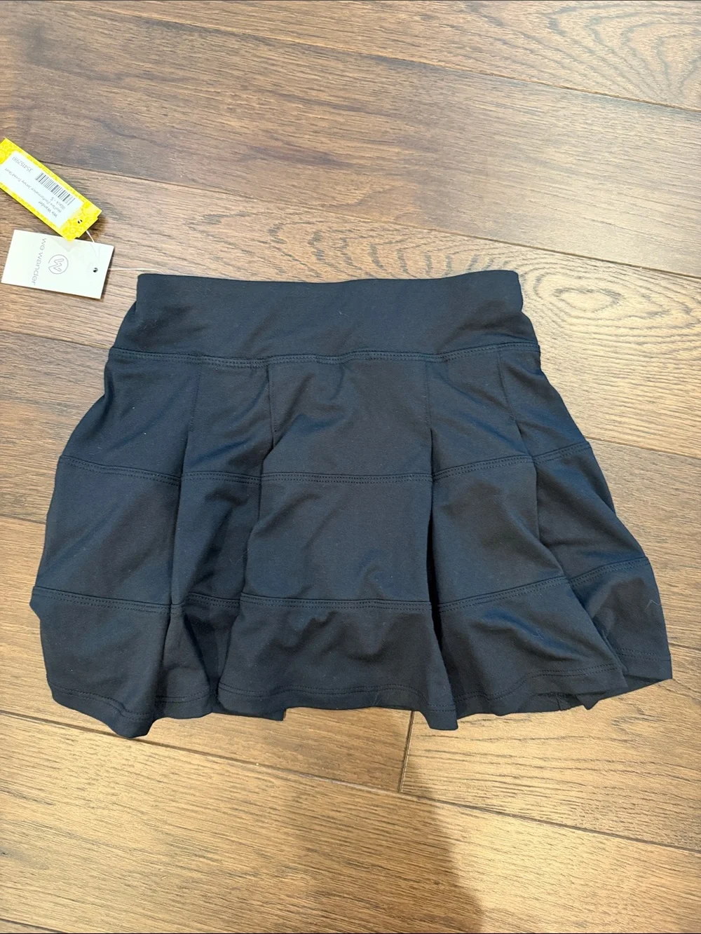 We Wander Girls Black Tennis Skort Size Small 6/7 NWT - C46-003
